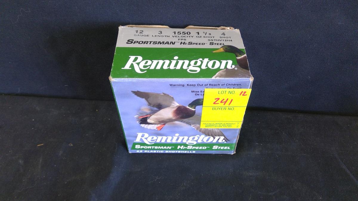 25 Remington 12ga 3" 1¹/8 #4