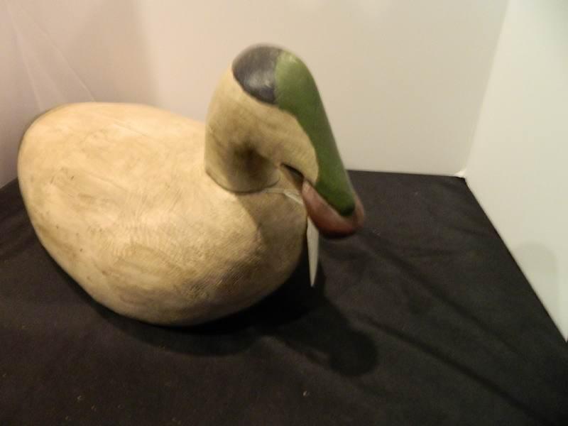 Rare Oversize Scooter Drake Decoy With Mussel