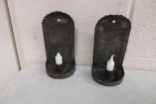 TIN CANDLE WALL SCONCES