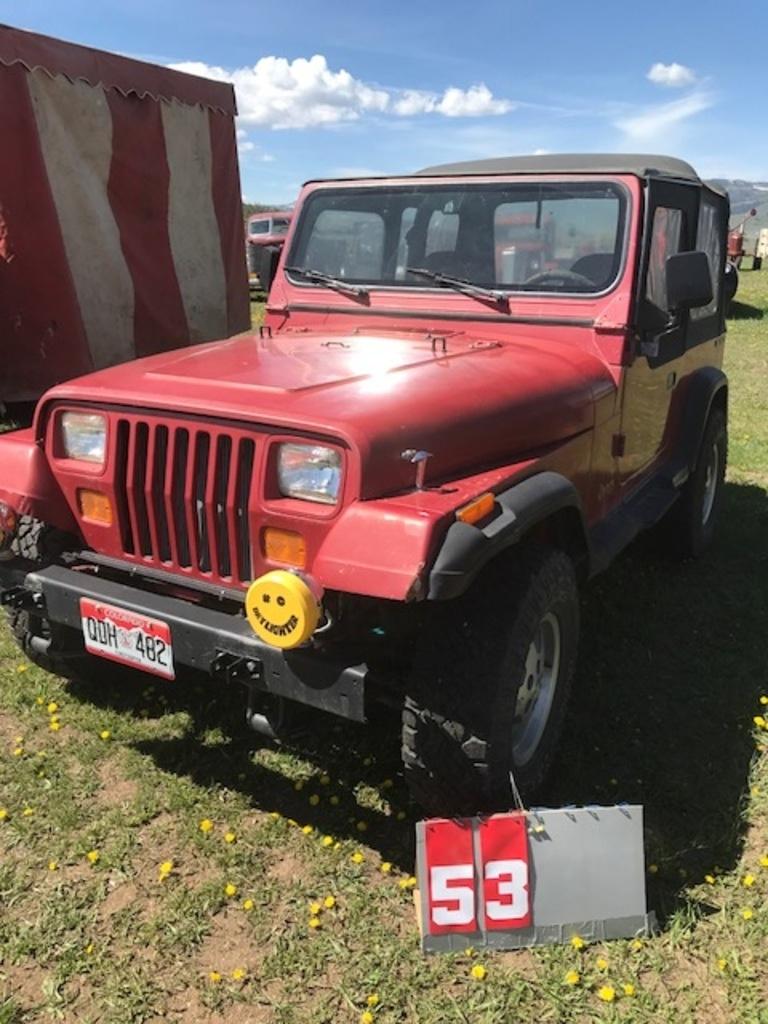 1988 JEEP, TITLE, RUNS, 2BCCV81J5JB 519129