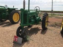 JOHN DEERE A, 443576, 1937, RESTORED