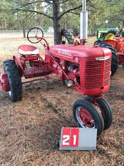 FARMALL B, 210635, WITH REAR WEIGHTS, RESTORED, RUNS