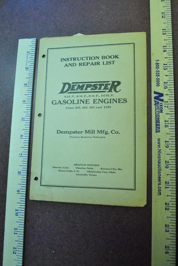 1926 Dempster Instruction Book