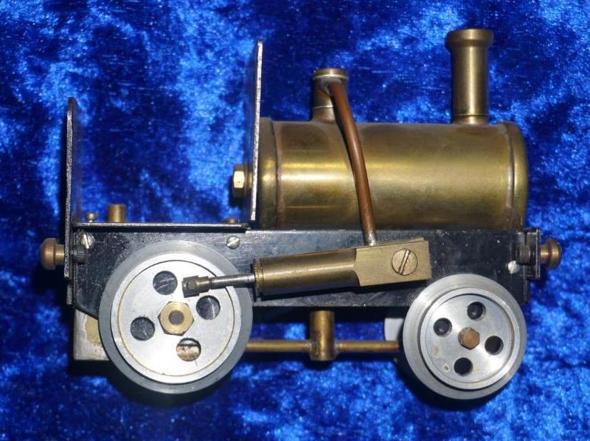 Miniature Brass Steam Locomotive