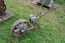 Walk Behind Garden Tractor with motor in Wheel