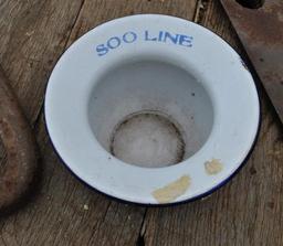 Soo Line Railroad Spittoon