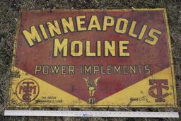 Minneapolis Moline Porcelain Sign