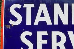 Standard Service Porcelain Sign