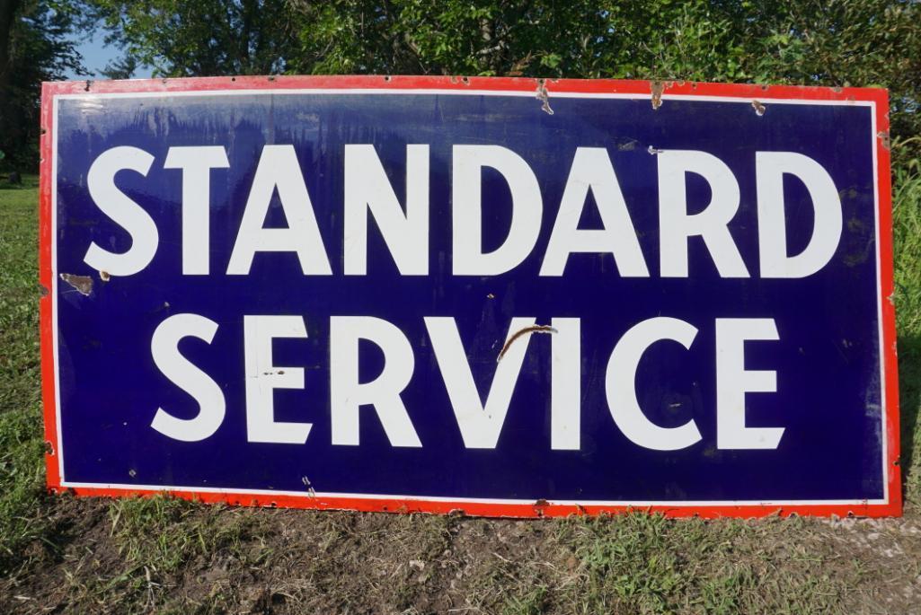 Standard Service Porcelain Sign