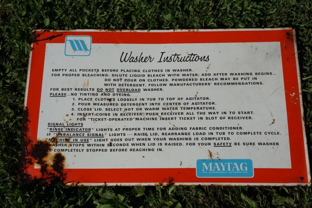 Maytag Sign