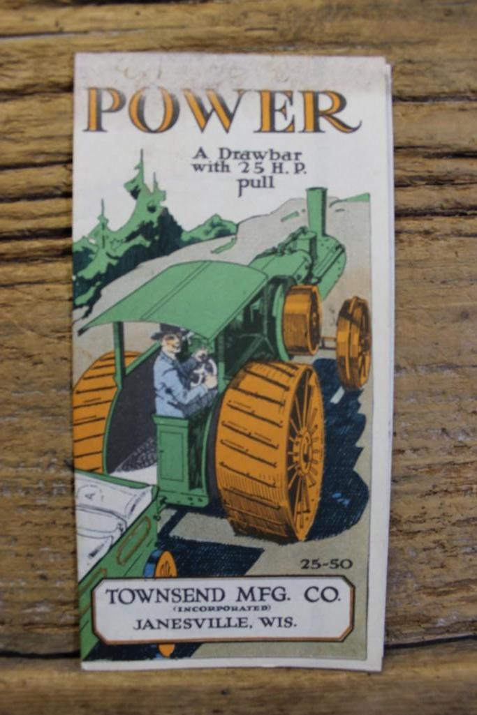 Townsend Mfg. Co. Folded Brochure