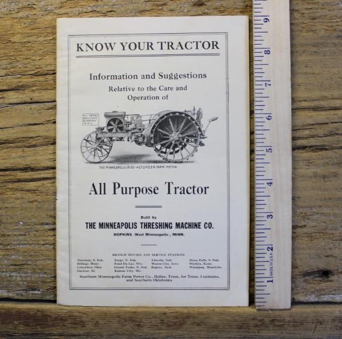 Know Your Tractor - The Minneapolis Threshing Machine Co.