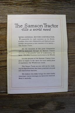 Large Samson Folded Brochure