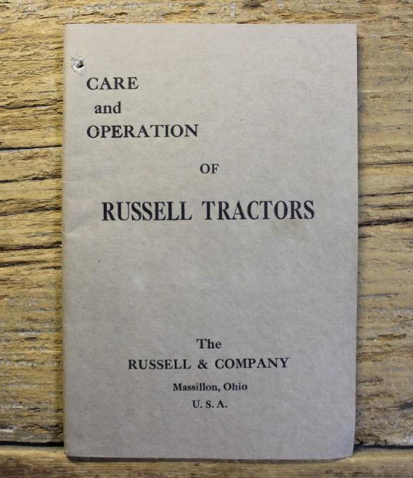 Care and Operation Of Russell Tractors