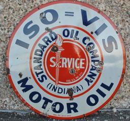 Standard Motor Oil Porcelain Sign