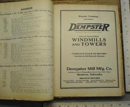 Dempster Repairs binder - 1931