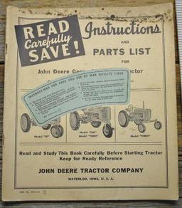 John Deere Instruction Manual