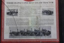 Framed Original Case Steam Engine Flyer