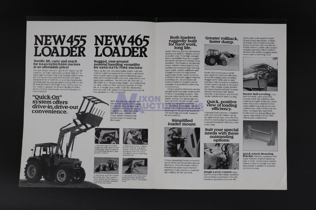 20 Assorted Deutz-Allis Tractor Dealership Brochures