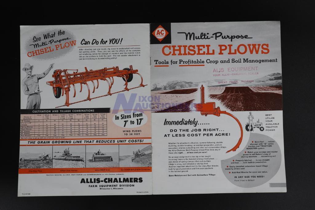 Ten Assorted Allis-Chalmers Implement Brochures