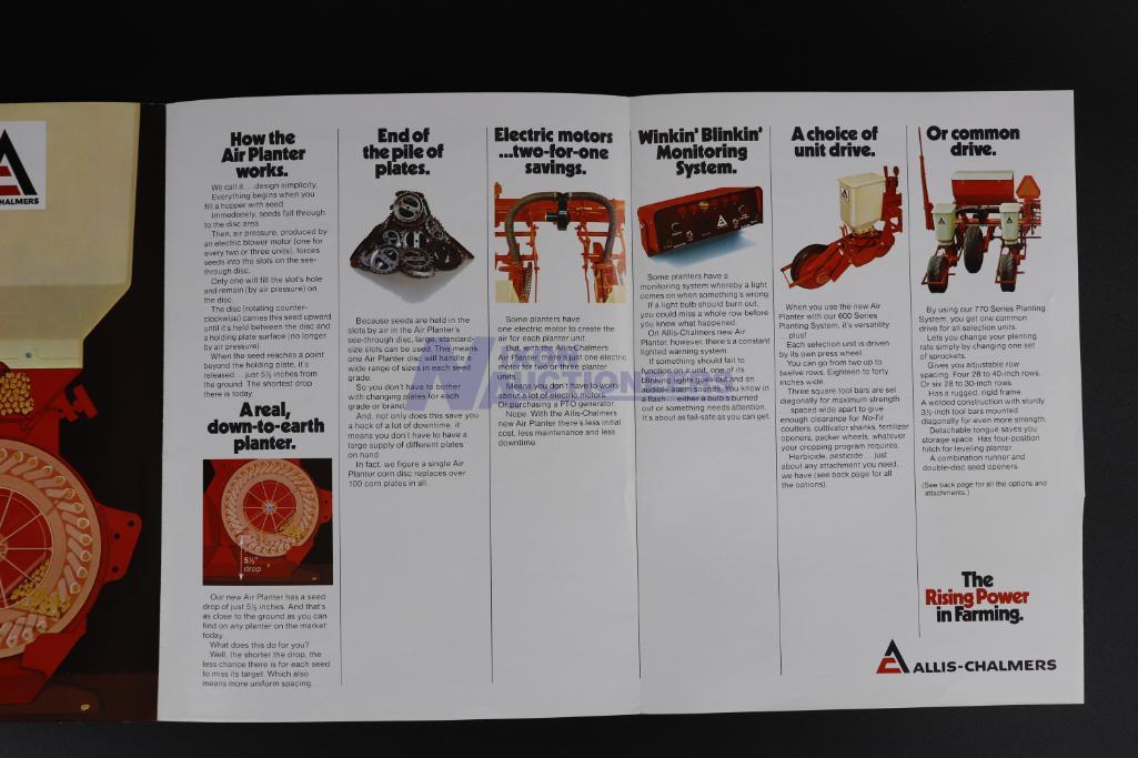 Ten Assorted Allis-Chalmers Implement Brochures