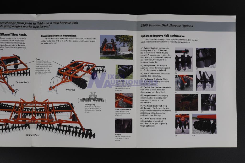 Ten Assorted Allis-Chalmers Implement Brochures