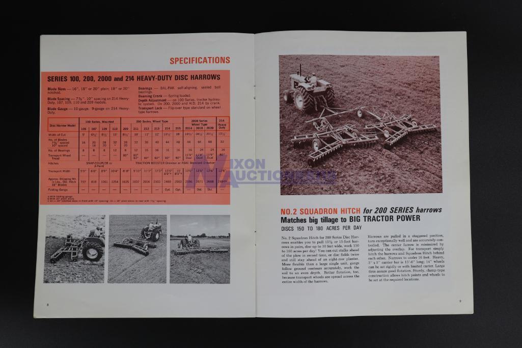 Ten Assorted Allis-Chalmers Implement Brochures