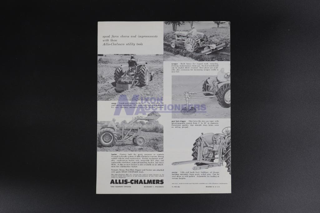 Ten Assorted Allis-Chalmers Implement Brochures