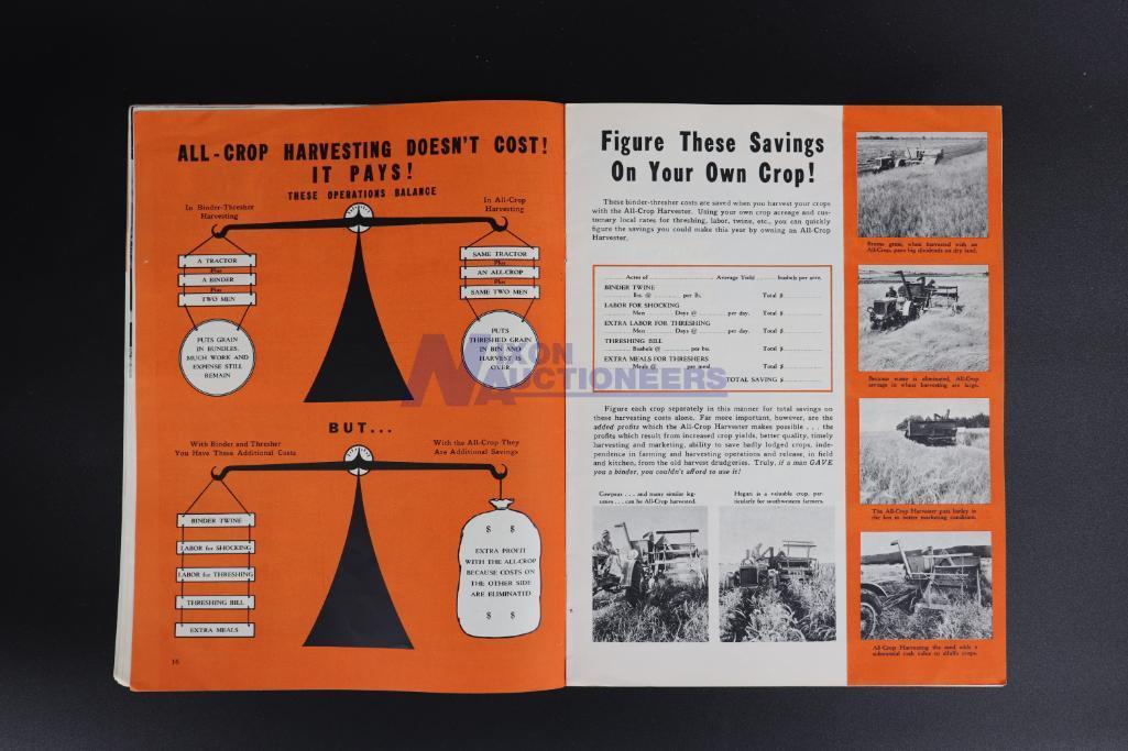 Allis-Chalmers Safer - Surer Farming With The Model "60" All-Crop Harvester