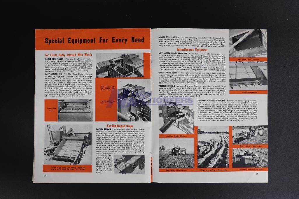 Allis-Chalmers Safer - Surer Farming With The Model "60" All-Crop Harvester