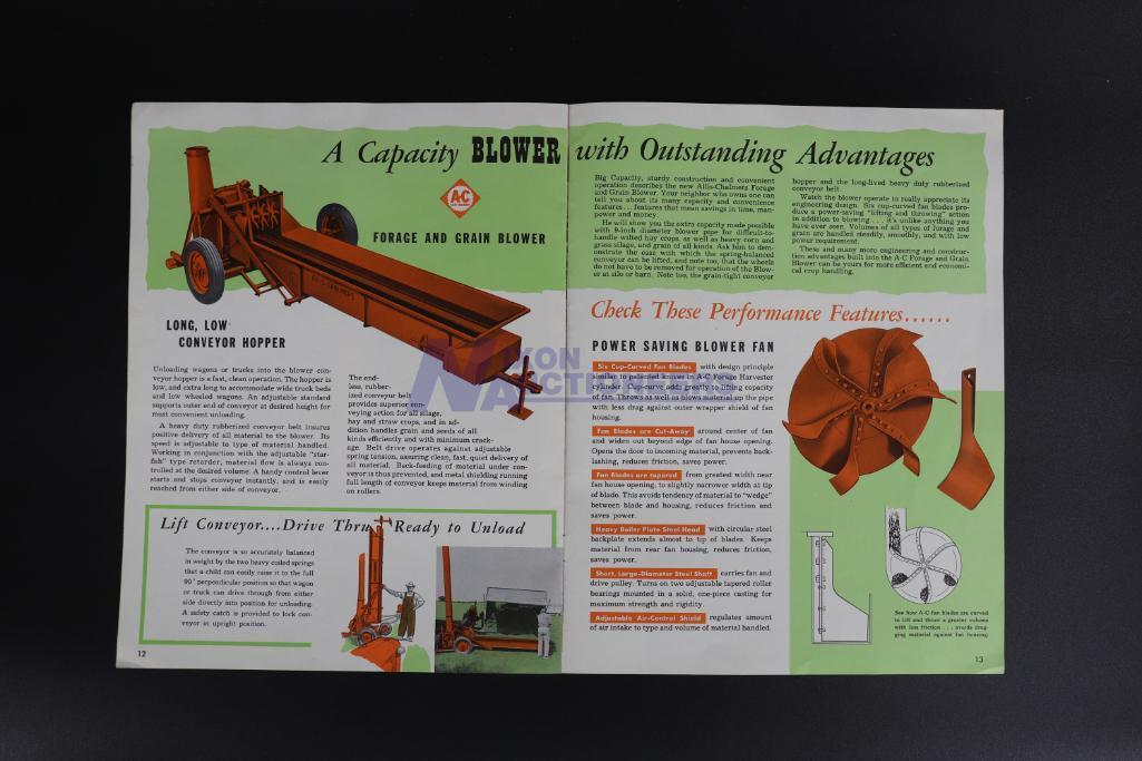 Five Allis-Chalmers Implement Brochures