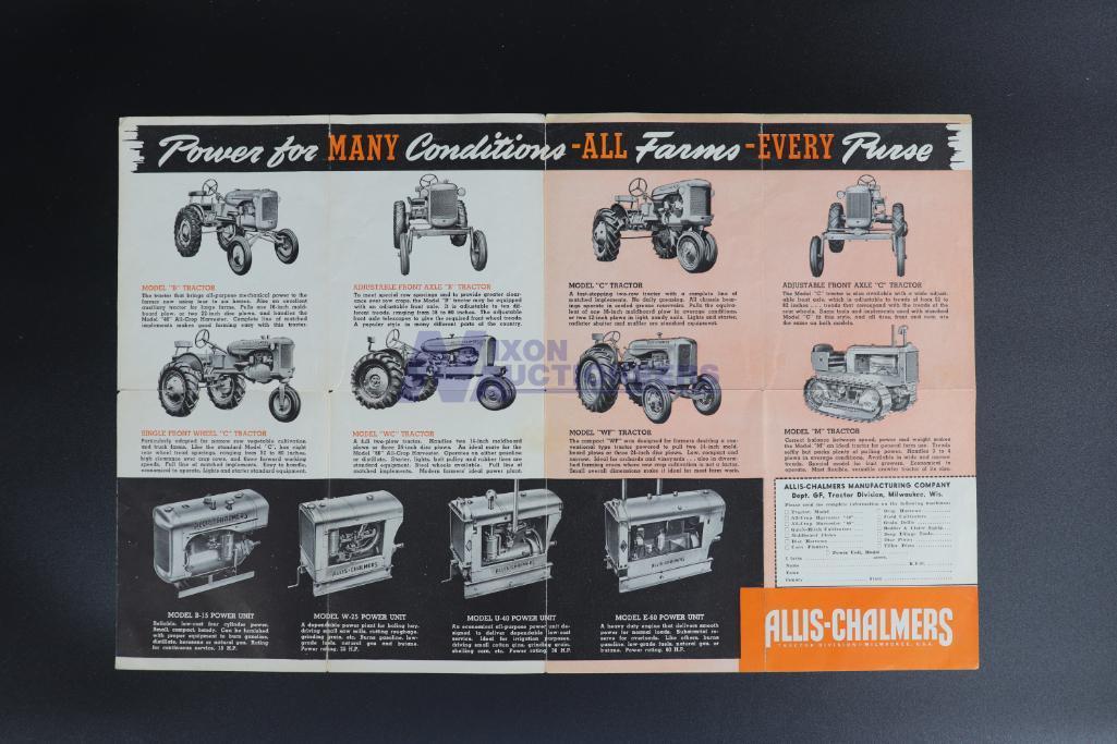 Five Allis-Chalmers Implement Brochures