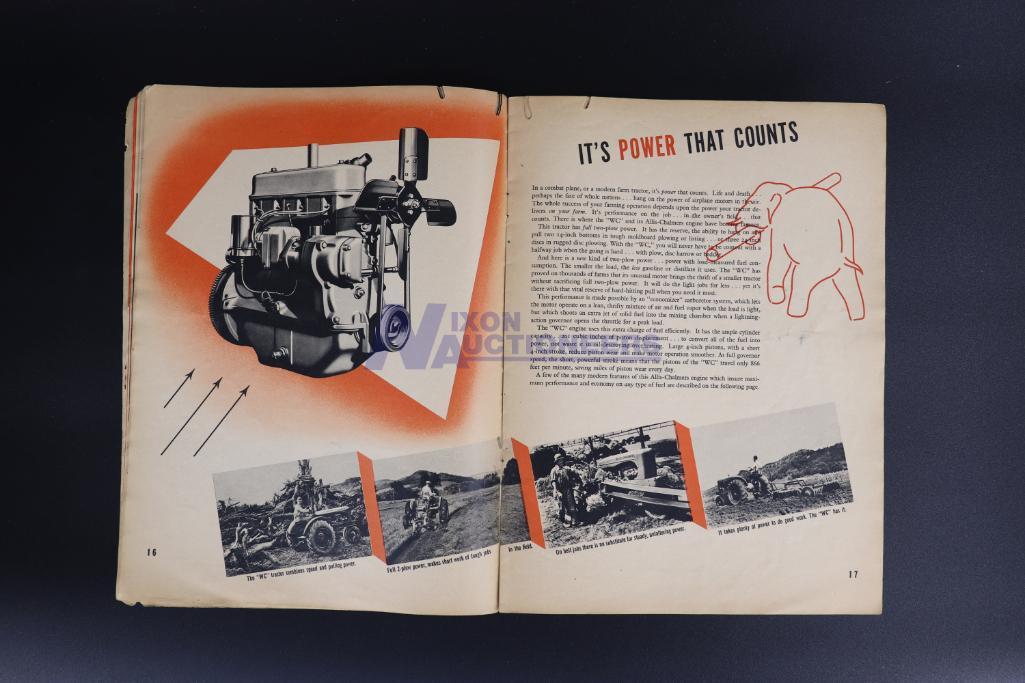 Farming With A Future with Allis-Chalmers WC Full 2-Plow Tractor & Two-Row Corn Harvester Brochure