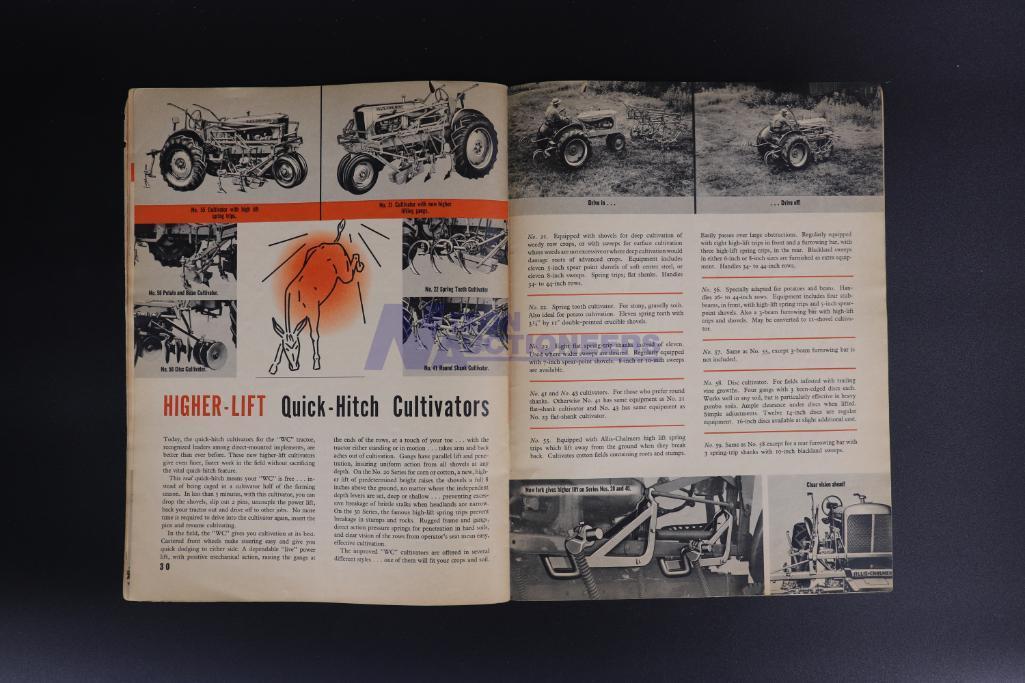 Farming With A Future with Allis-Chalmers WC Full 2-Plow Tractor & Two-Row Corn Harvester Brochure