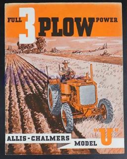 Allis-Chalmers Full 3 Plow Power Model U