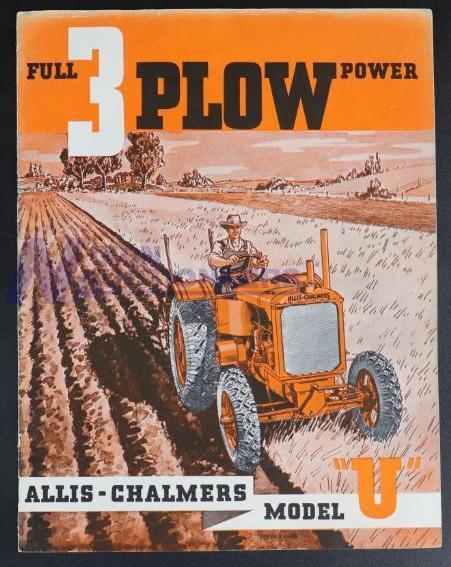 Allis-Chalmers Full 3 Plow Power Model U