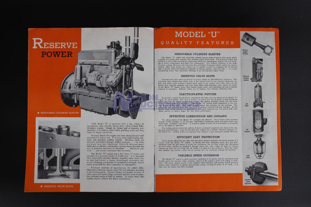 Allis-Chalmers Full 3 Plow Power Model U