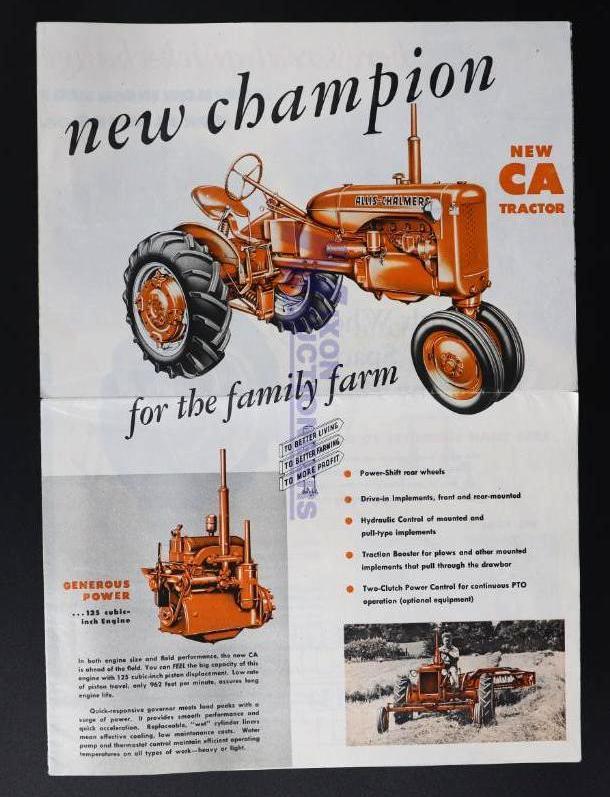 Assort Allis-Chalmers Tractor Brochures