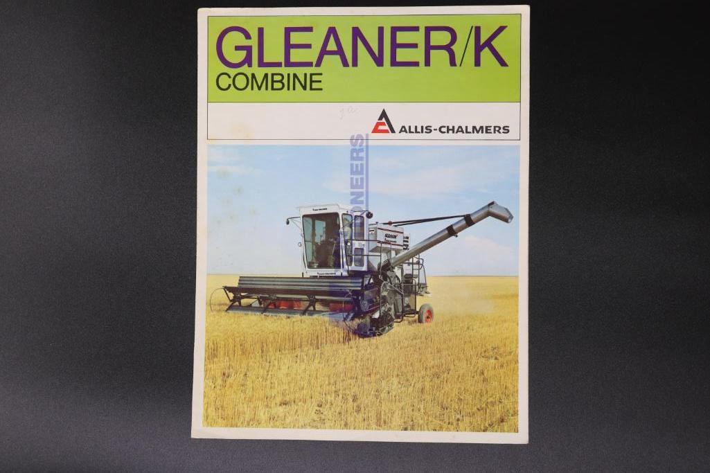 Eight Assorted Allis-Chalmers and Gleaner Combine Models K, F, G, & C Dealership Brochures