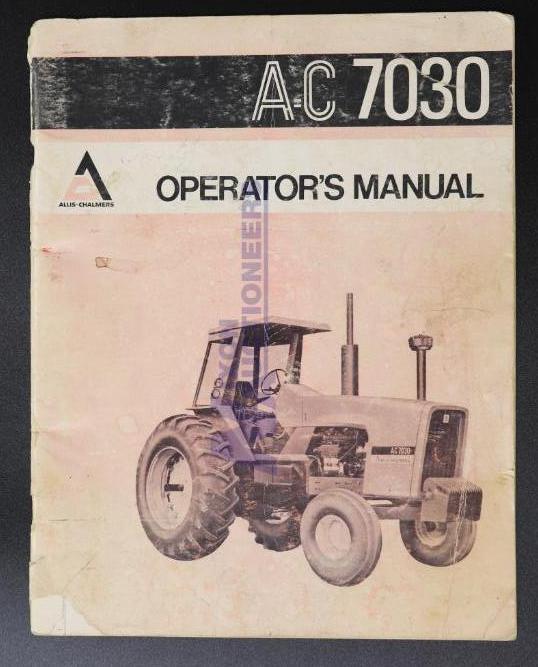 Allis-Chalmers 7030 Operators Manual