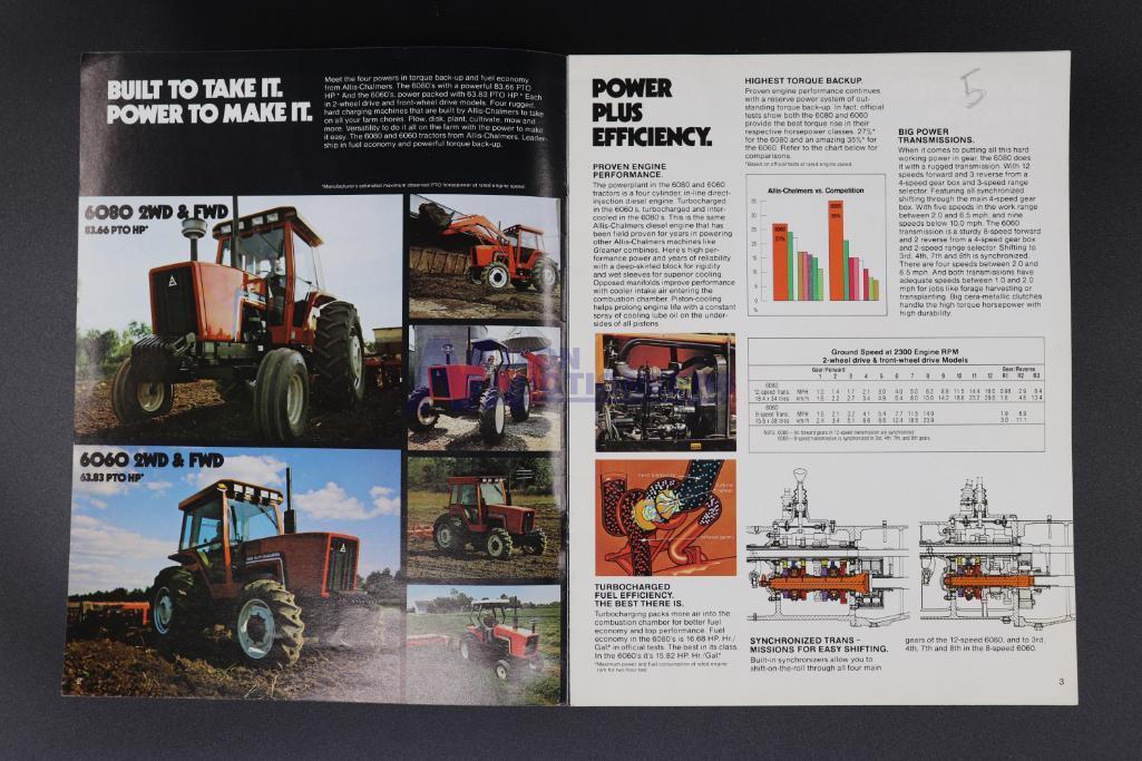 Four Assorted Allis-Chalmers Tractor Dealership Brochures