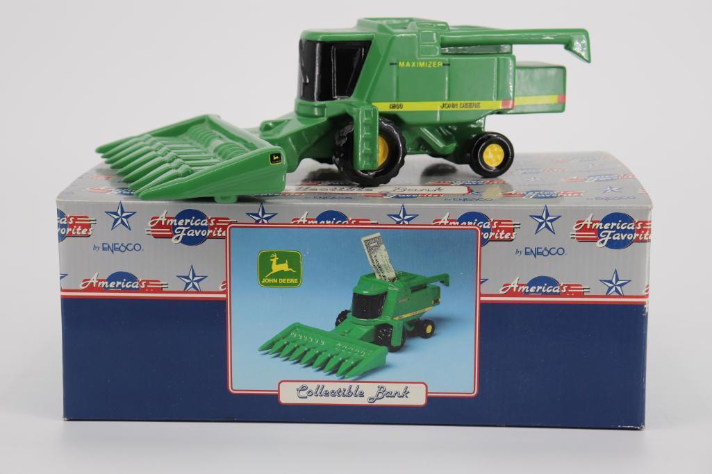 John Deere Combine Collectible Bank