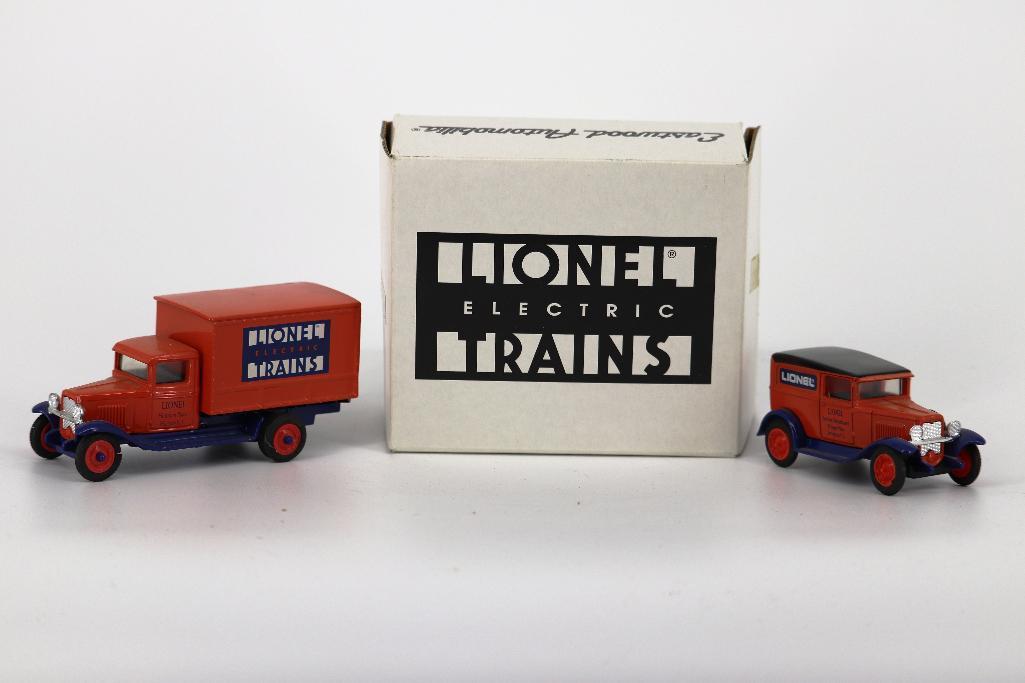 ERTL Trucks with Lionel Electric Trains Signs on sides