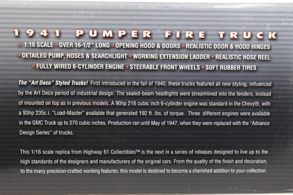 Highway 61 1/16 1941 Pumper Truck High detail