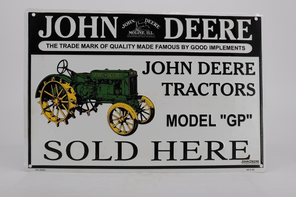 John Deere Tractors Model GP Sold Here Metal Sign