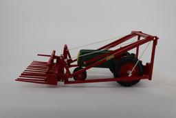 1/16 Oliver Row-Crop Tractor with Mounted Farmhand Hay Loader