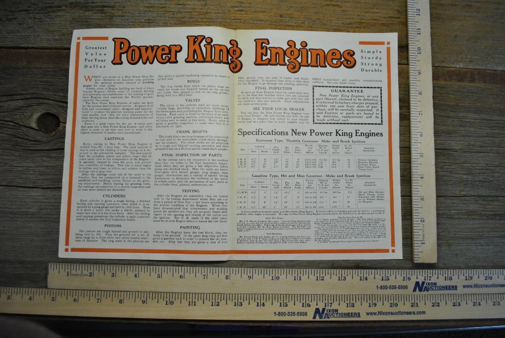 Gray New Power King Folded Flyer