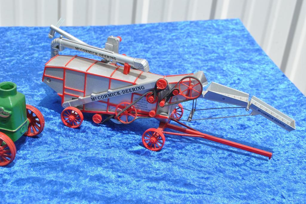 Rumely Oil Pull Diecast Tractor & McCormick-Deering Threshing Machine