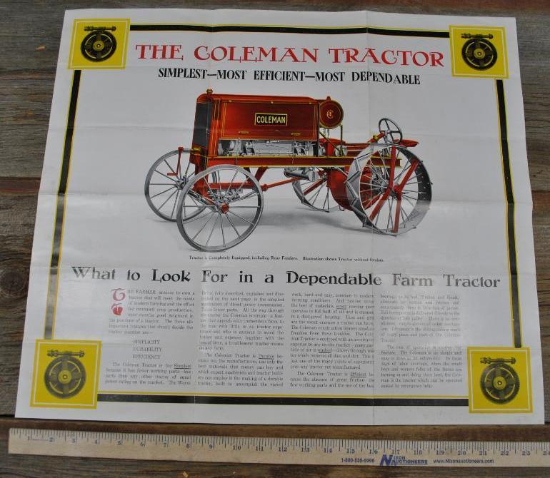 Coleman Tractor Brochure