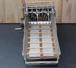 Salesman Sample Threshing Machine Feeder with Carrying Case